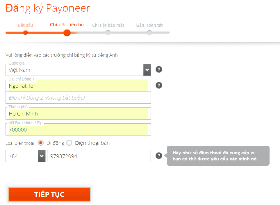 Hướng dẫn đăng ký Payoneer và nhận $25 miễn phí
