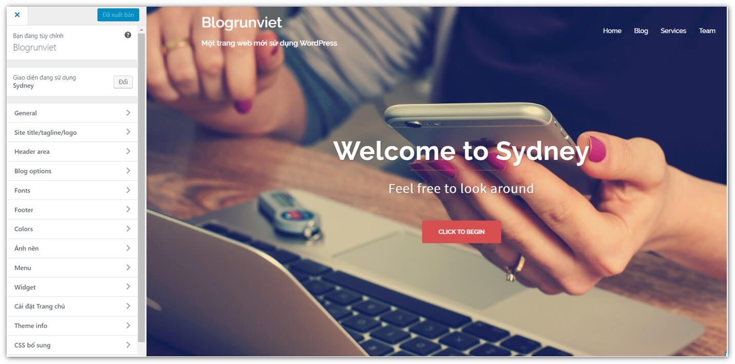 Chỉnh sửa giao diện WordPress theo chủ đề Website của bạn