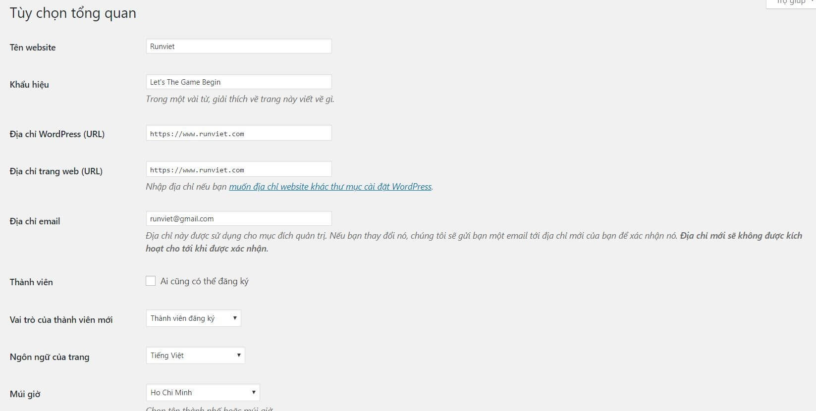 Sáu bước thiết lập ban đầu cho trang Website của bạn